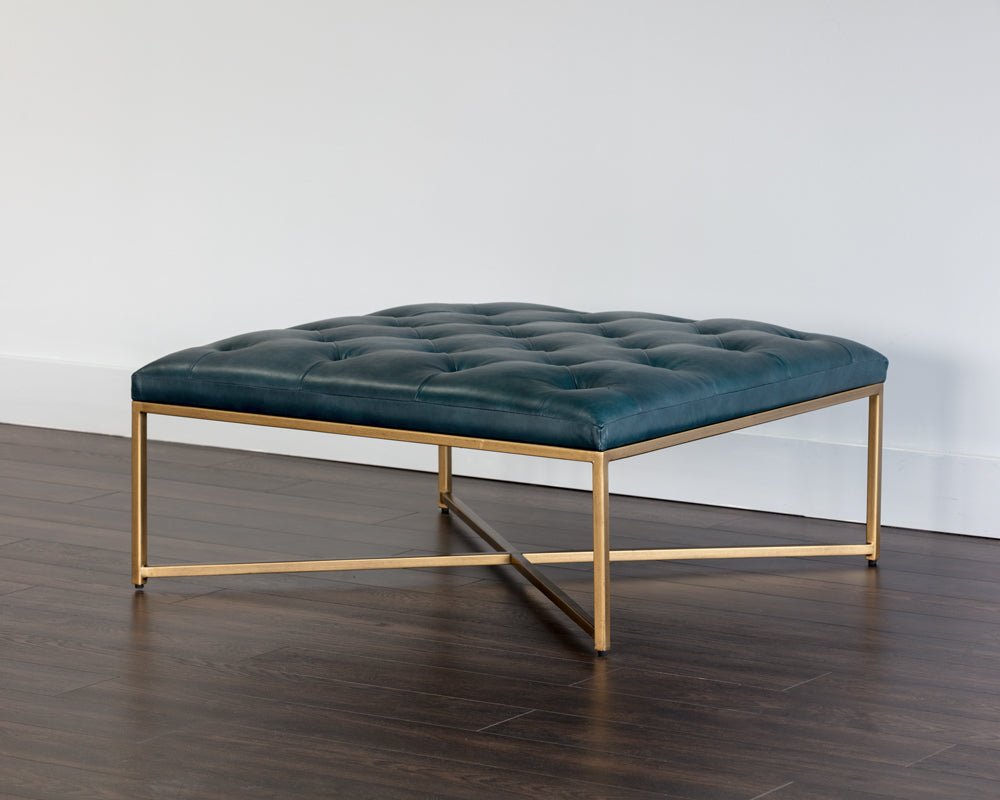 SunpanEndall Ottoman - Antique Brass