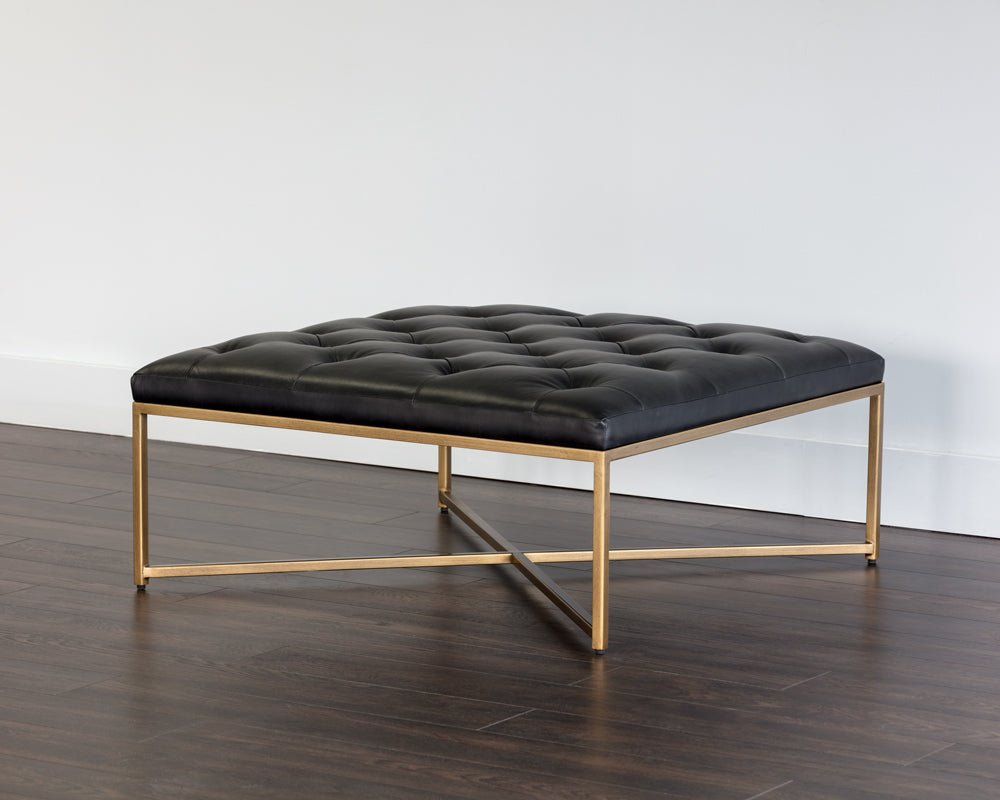 SunpanEndall Ottoman - Antique Brass