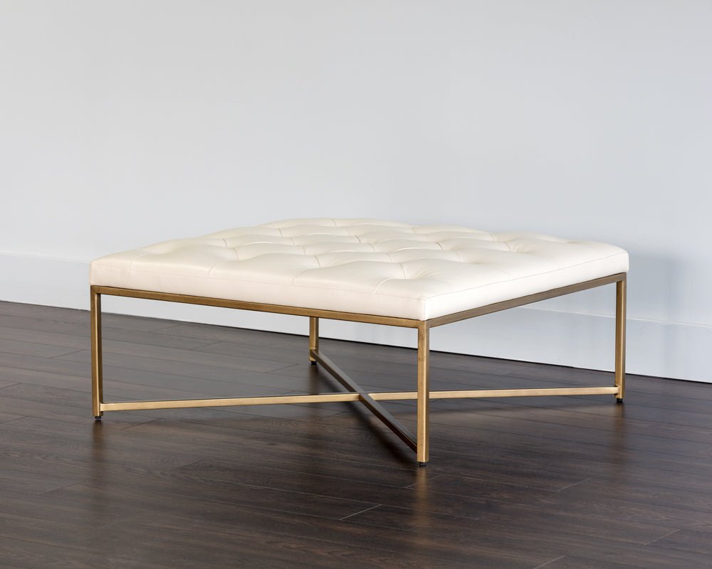 SunpanEndall Ottoman - Antique Brass