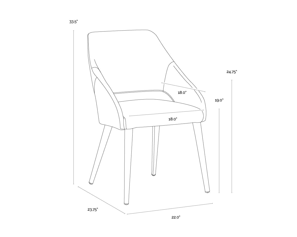 SunpanGalen Dining Armchair