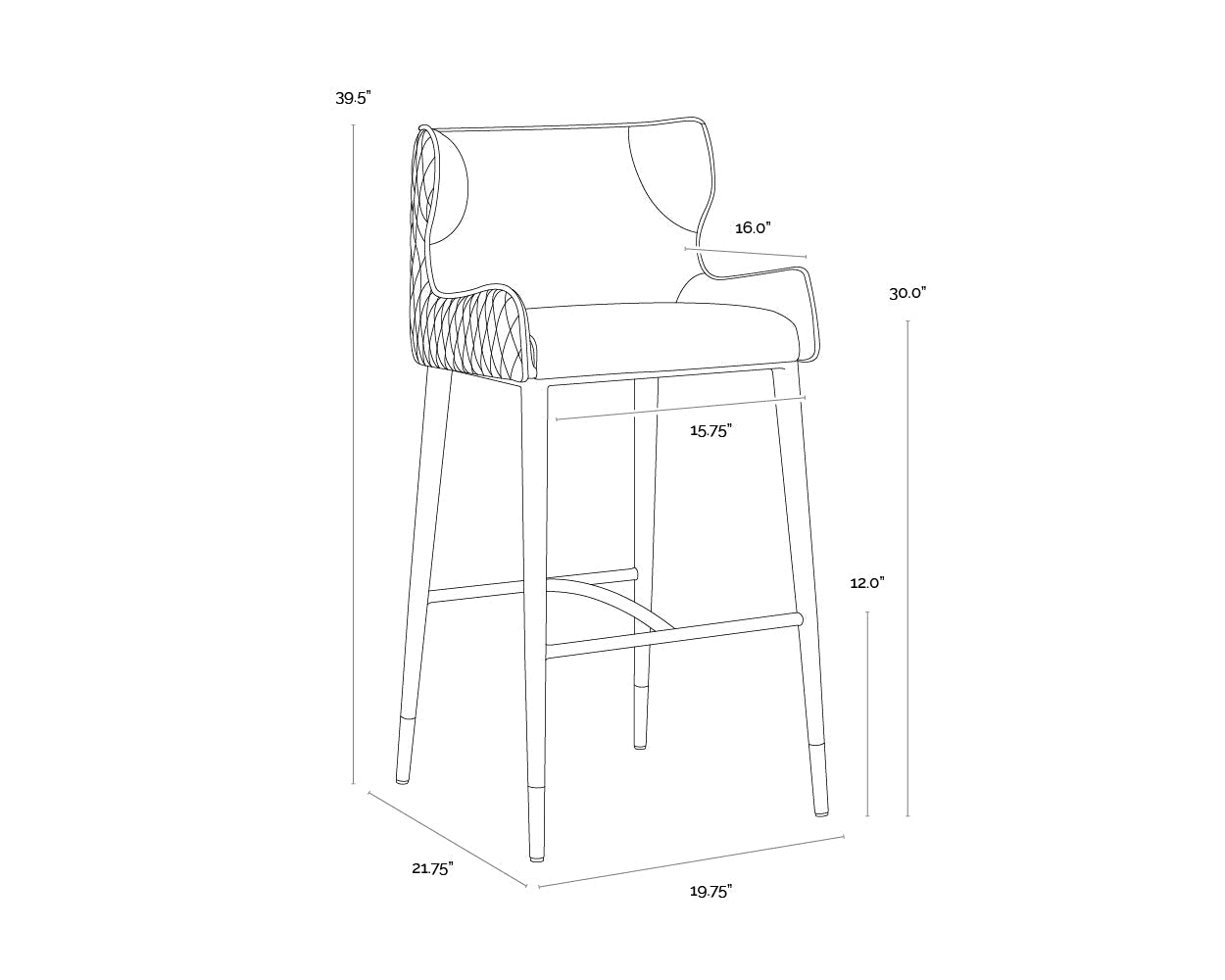 SunpanGianni Barstool