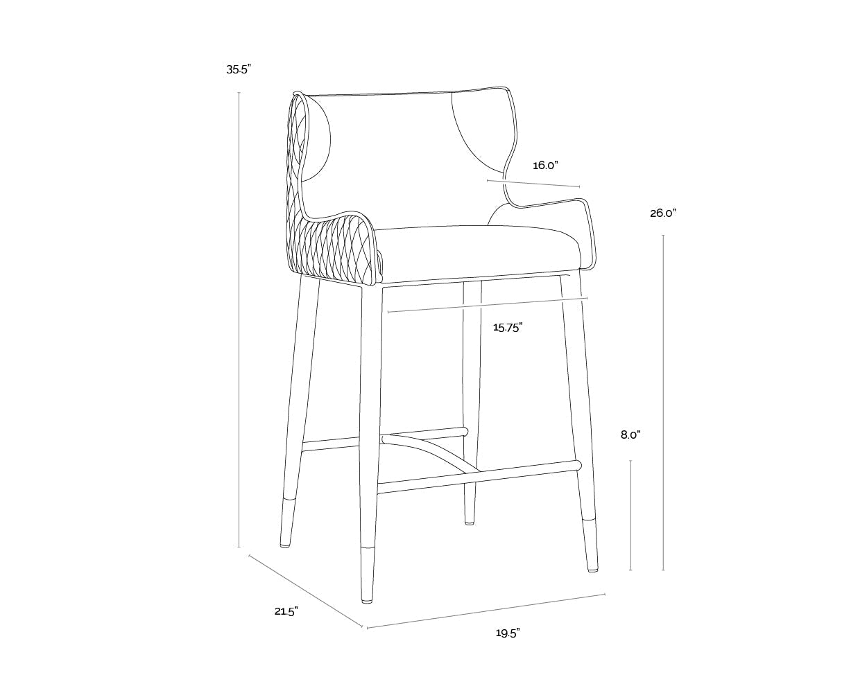 SunpanGianni Counter Stool
