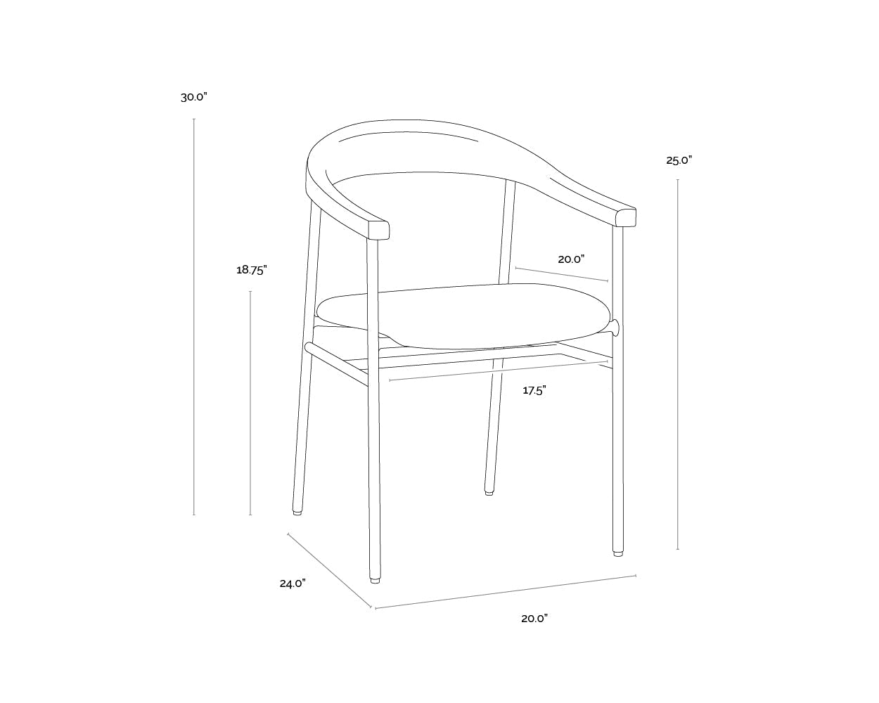 SunpanGiorgio Dining Armchair