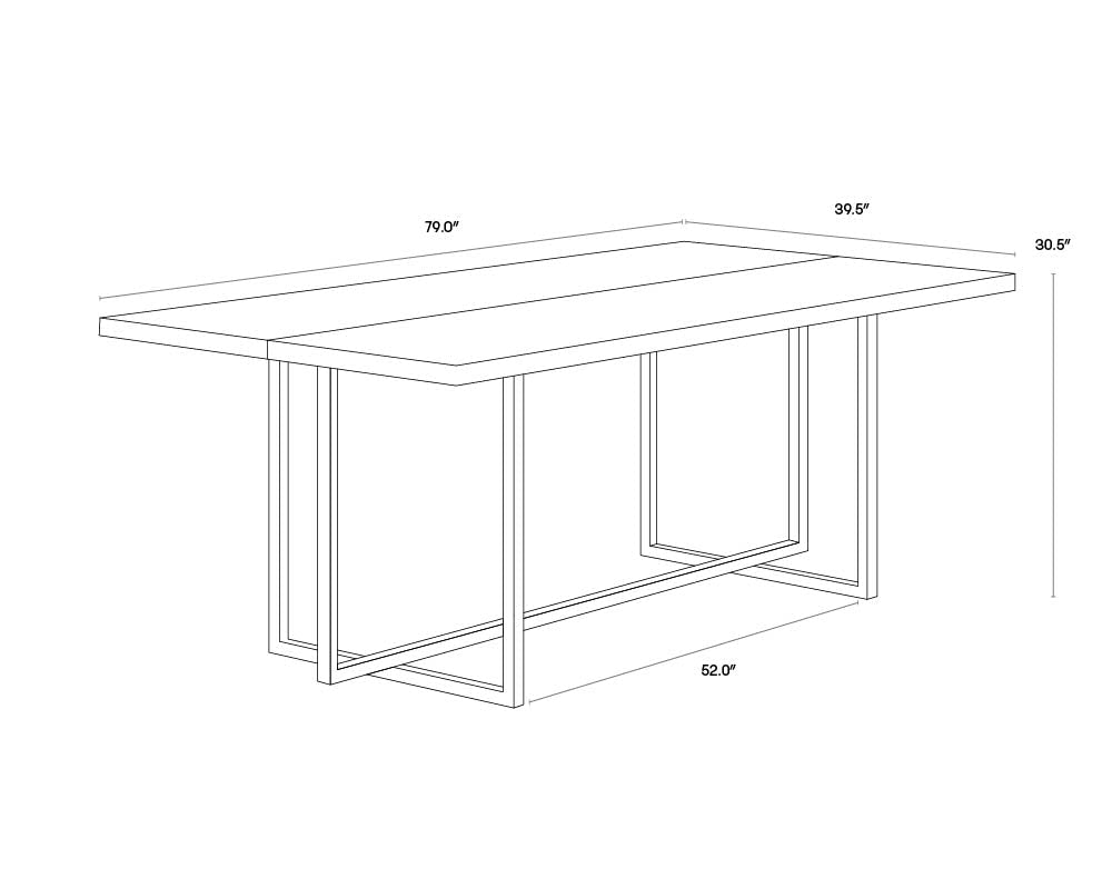 SunpanJade Dining Table - 79"