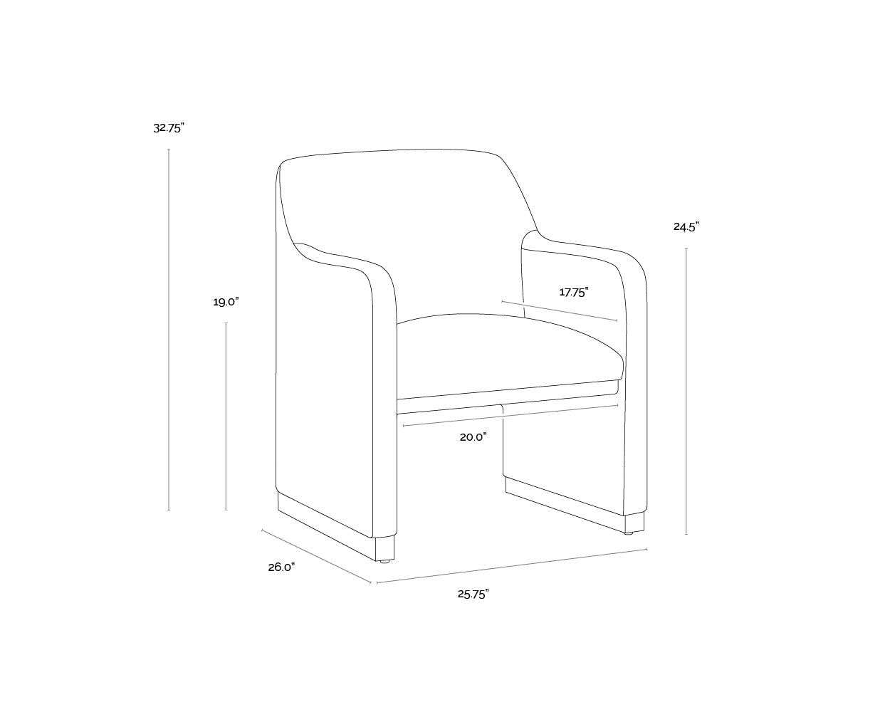 SunpanJaime Dining Armchair