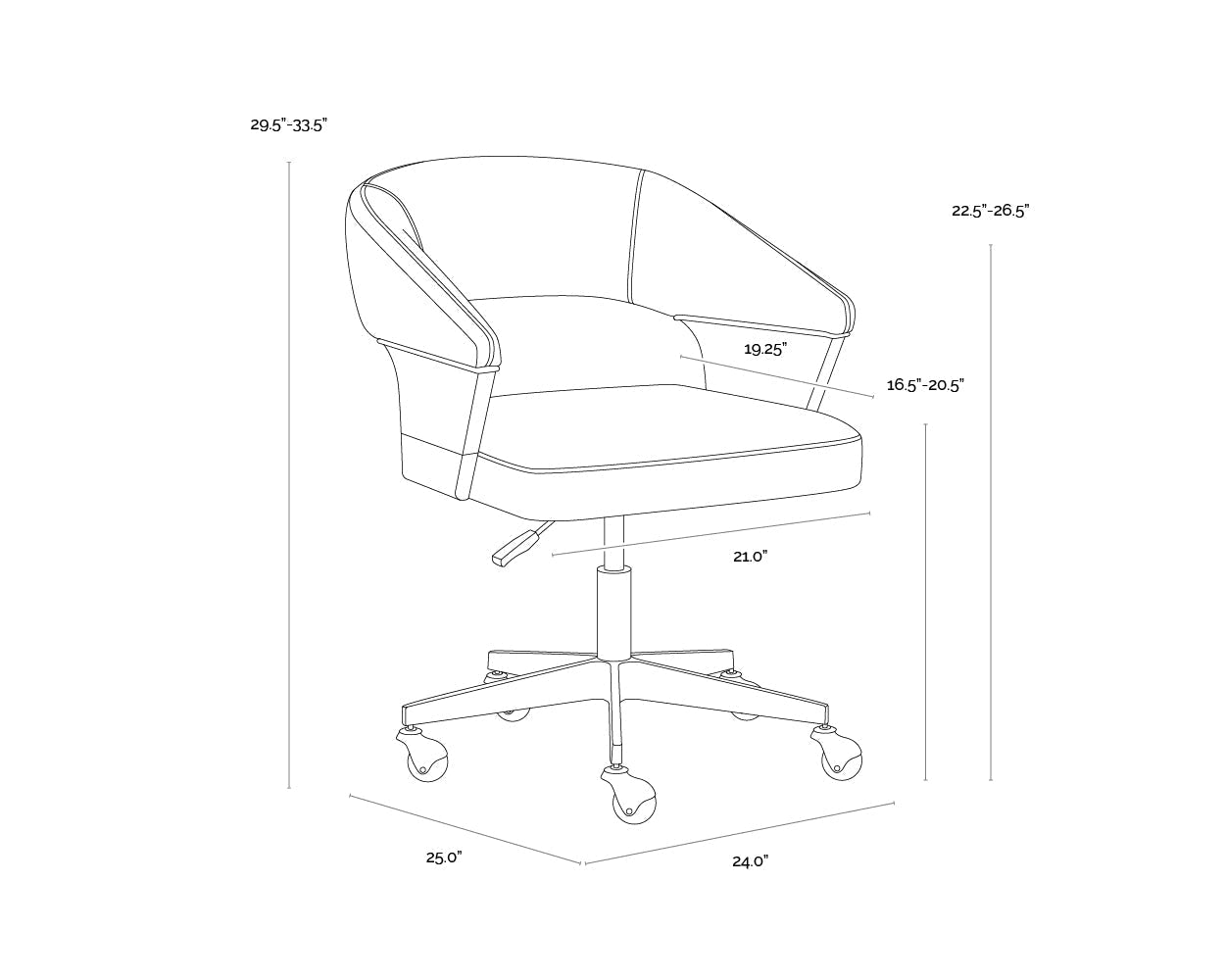 SunpanLeonce Office Chair