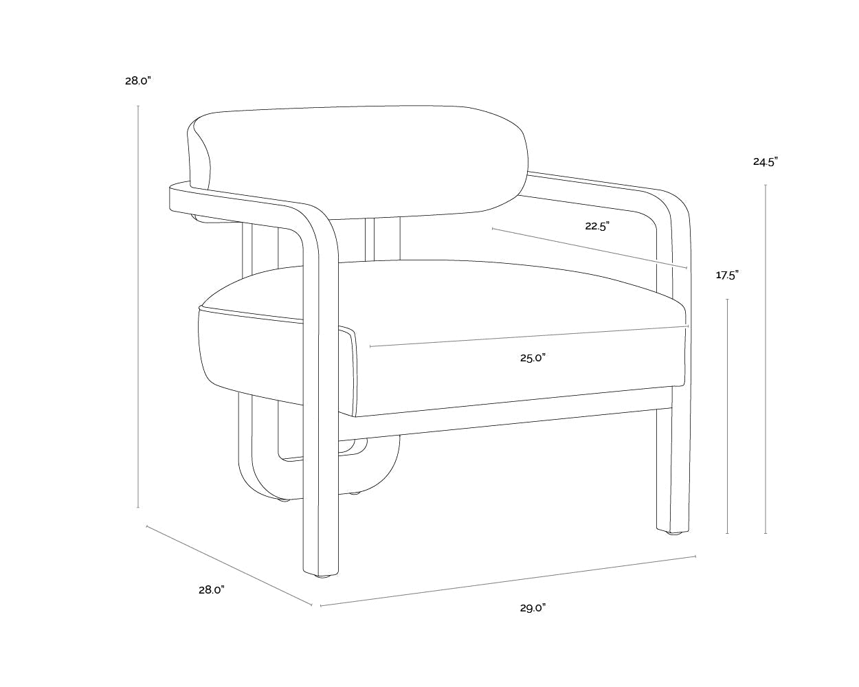 SunpanMadrone Lounge Chair - Rustic Oak