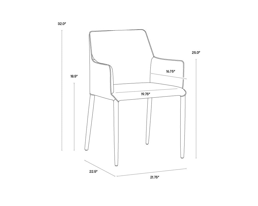 SunpanRenee Dining Armchair