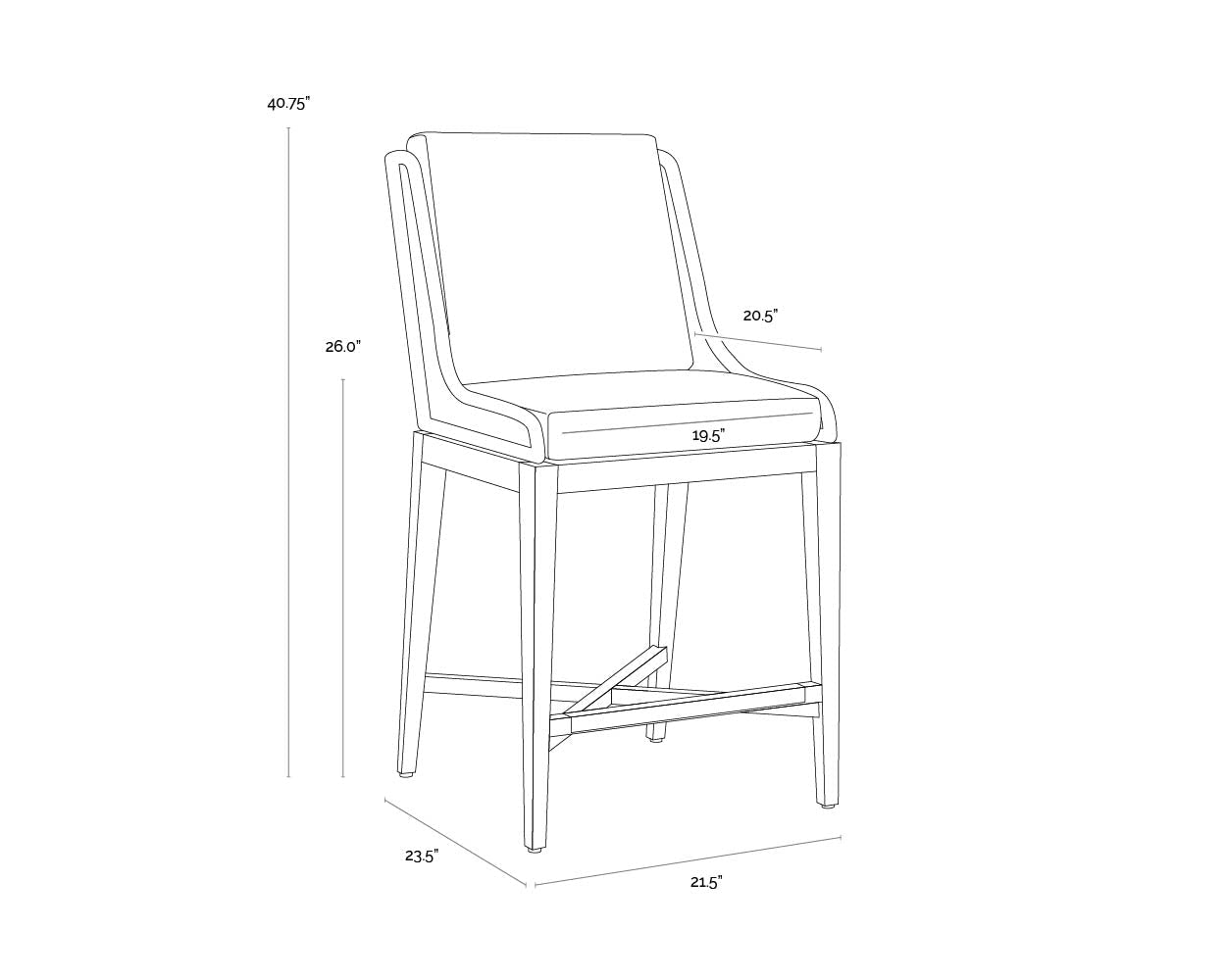 SunpanSorrento Counter Stool