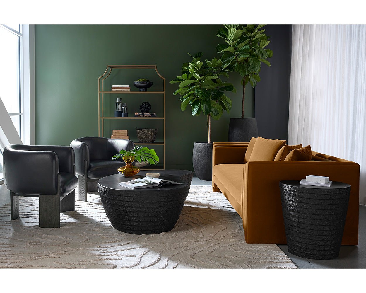 SunpanTrine Lounge Chair - Dark Brown