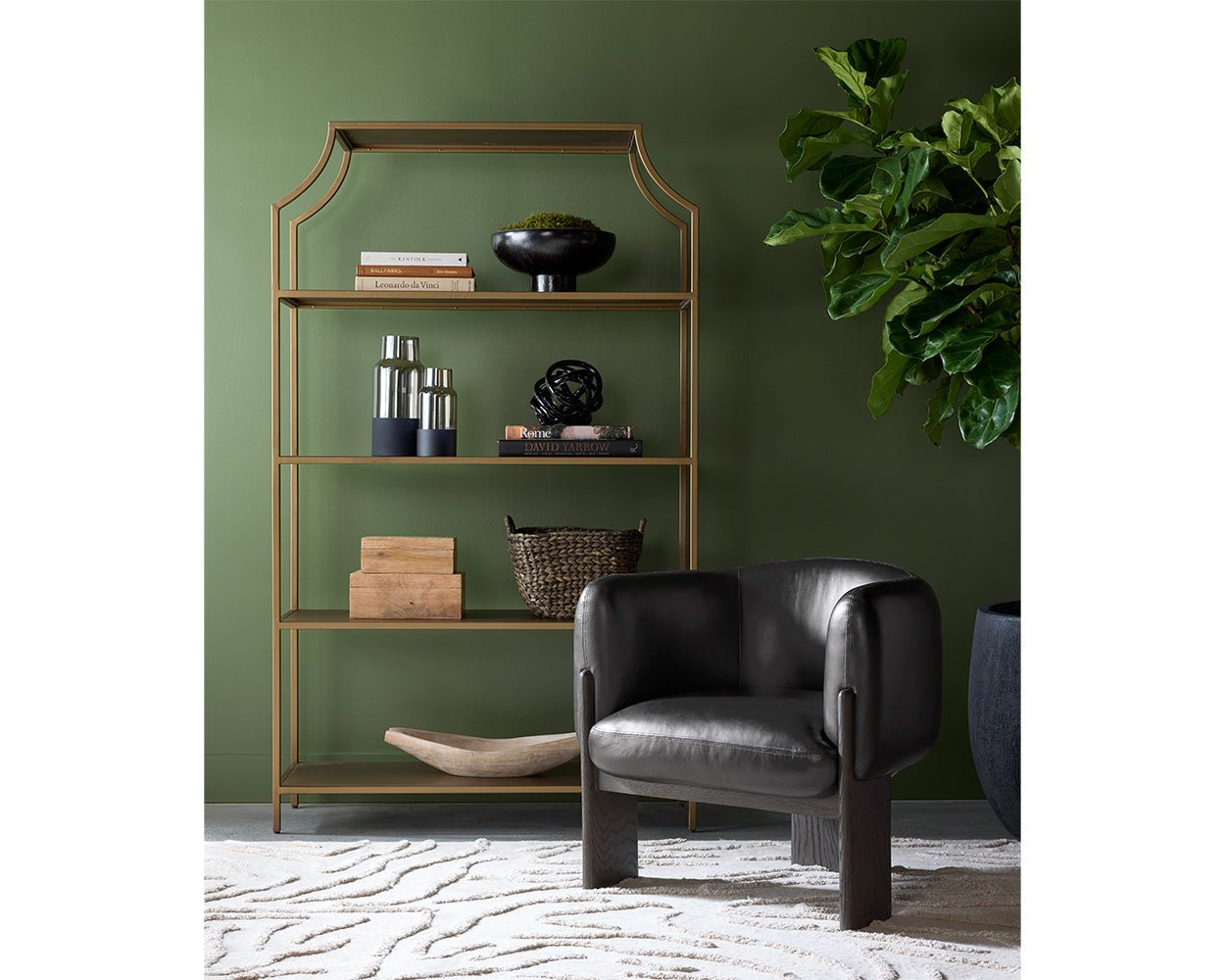 SunpanTrine Lounge Chair - Dark Brown