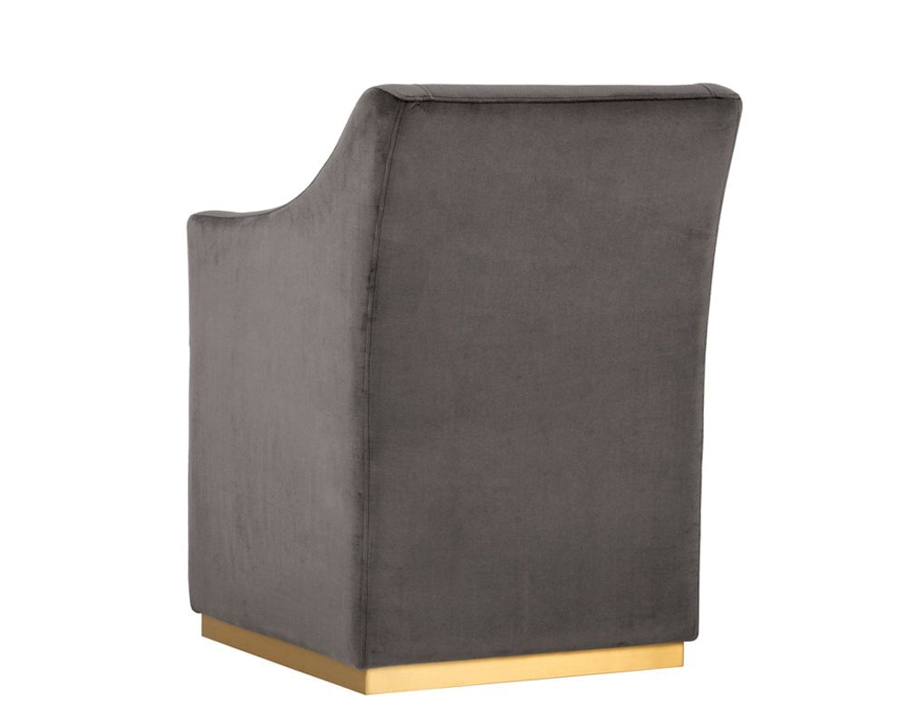 SunpanZane Wheeled Dining Armchair