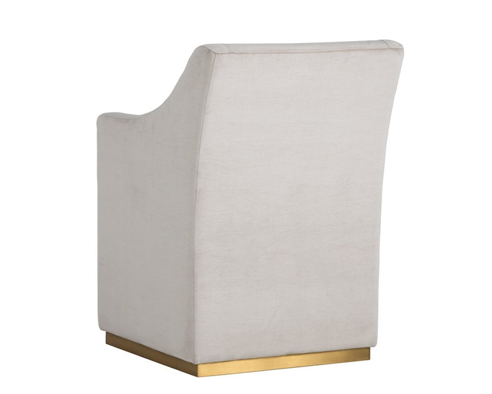 SunpanZane Wheeled Dining Armchair