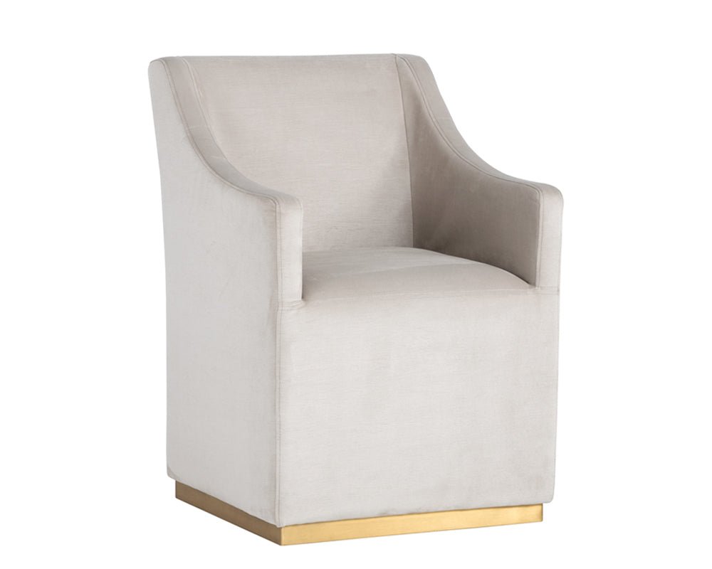 SunpanZane Wheeled Dining Armchair