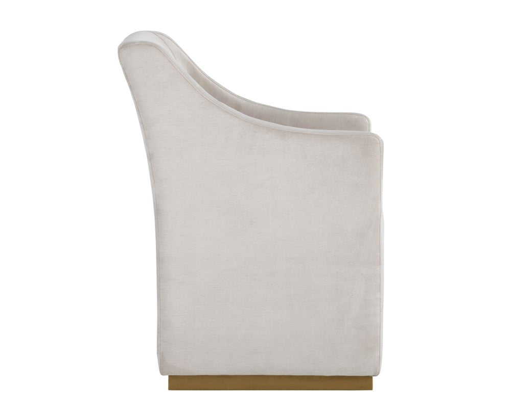 SunpanZane Wheeled Dining Armchair