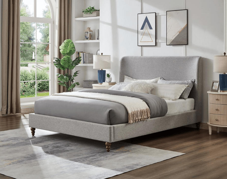 TitusT2196 Contemporary Platform Fabric Bed