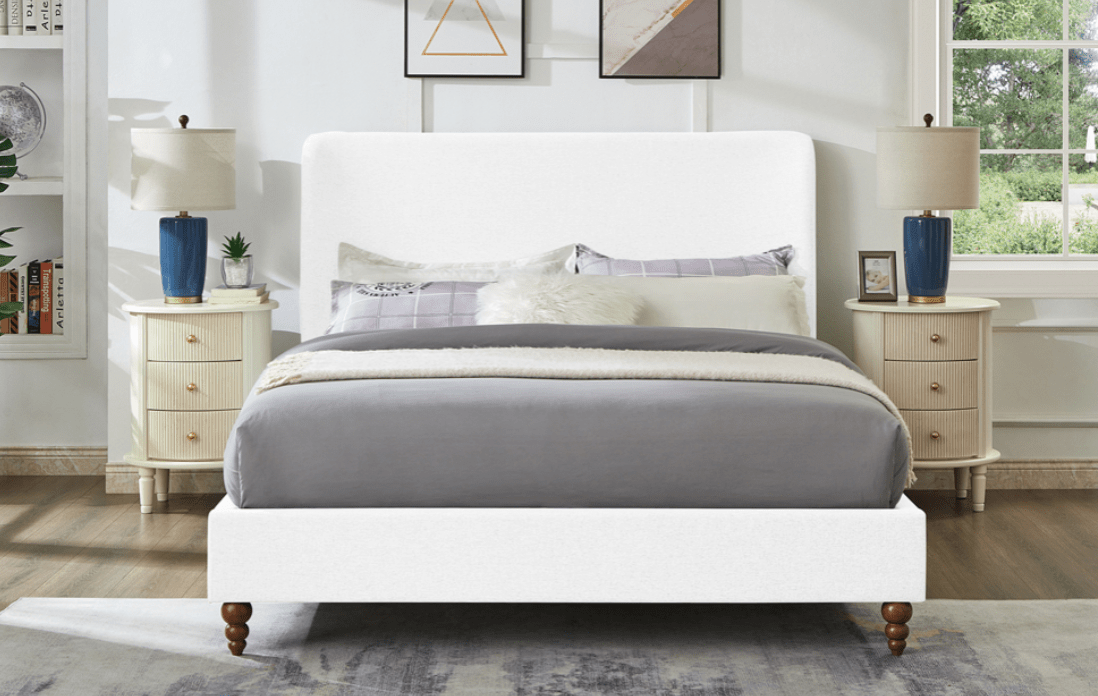 TitusT2196 Contemporary Platform Fabric Bed