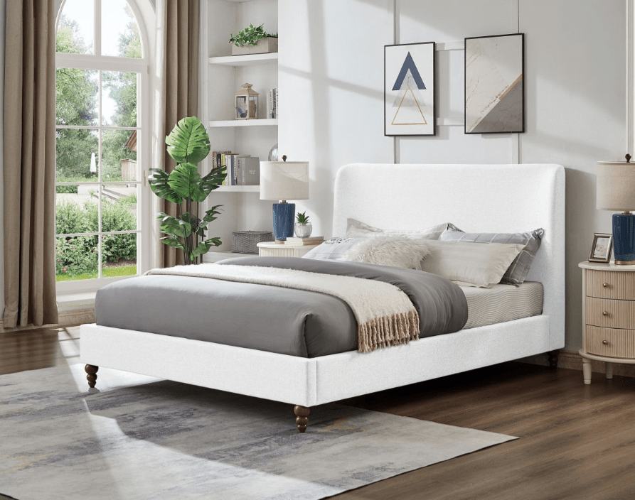 TitusT2196 Contemporary Platform Fabric Bed