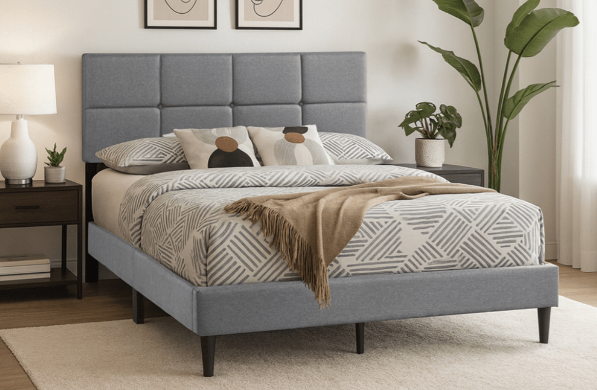 TitusTT T2102 Bed - Queen - Gray