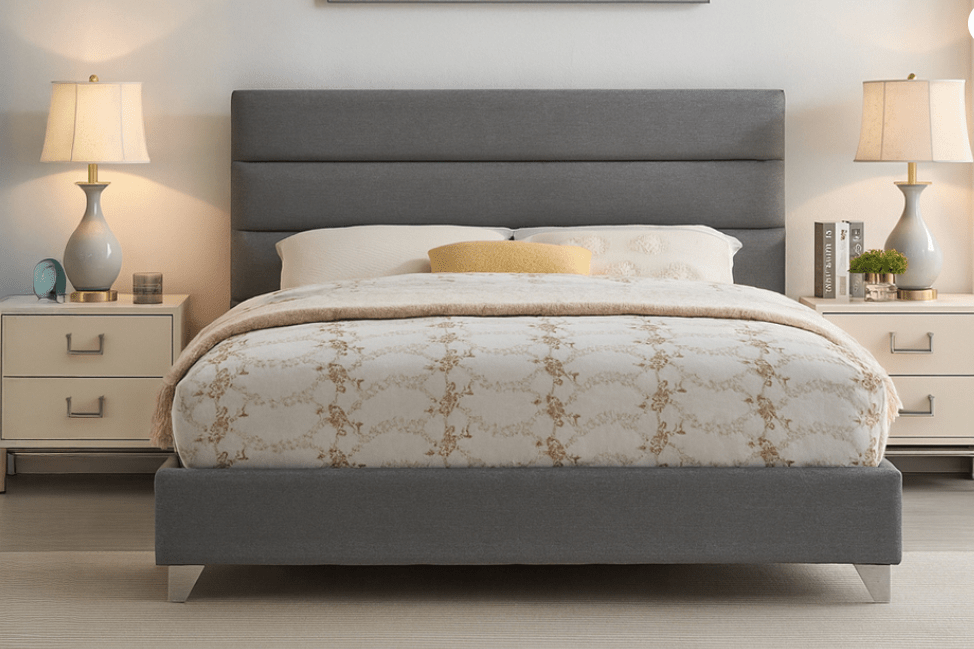 TitusTT T2395 Grey Bed - Queen