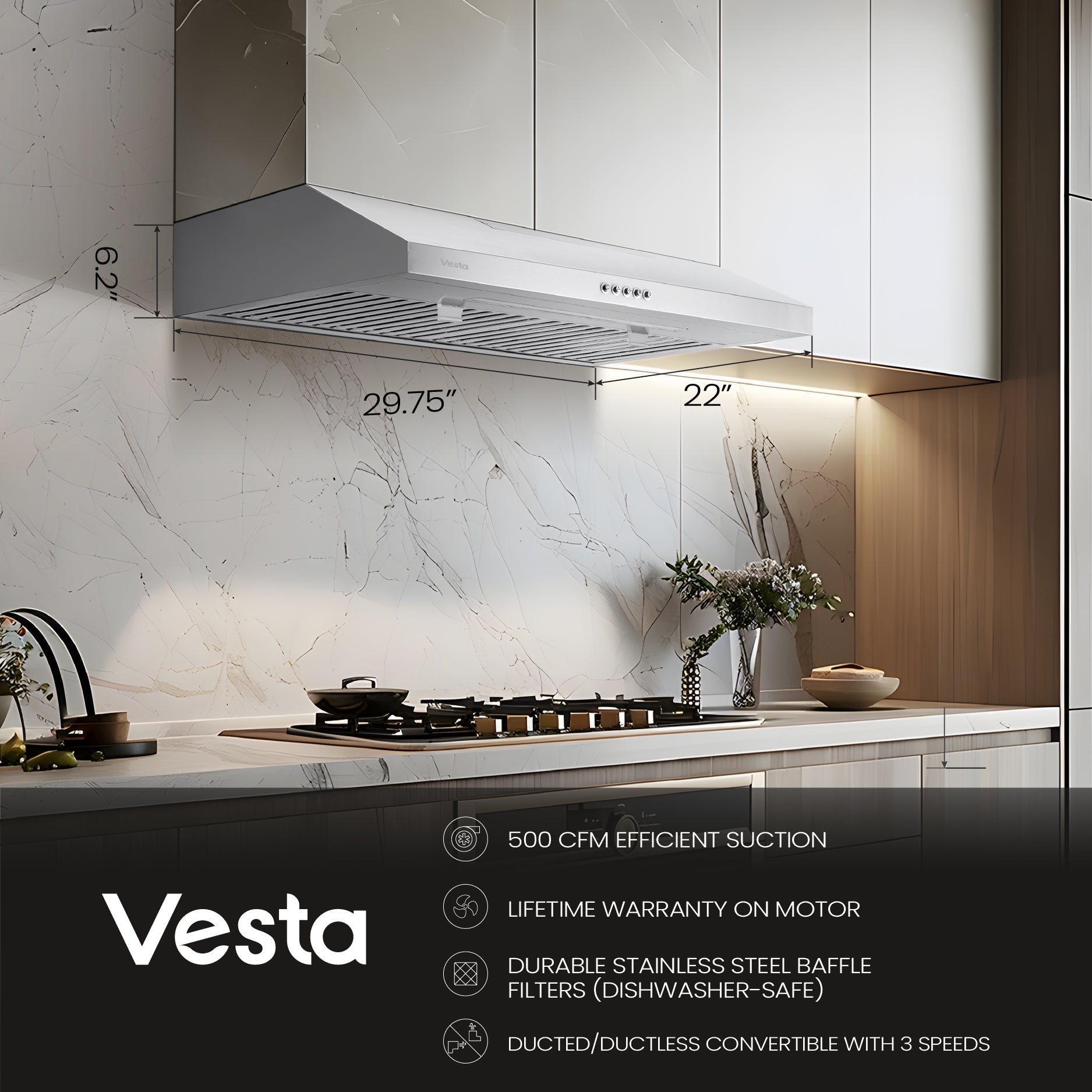 VestaCharlotte 30" | Silver