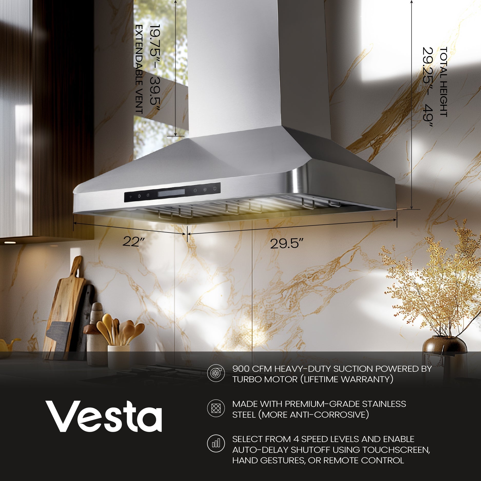 VestaLondon 30" | Silver