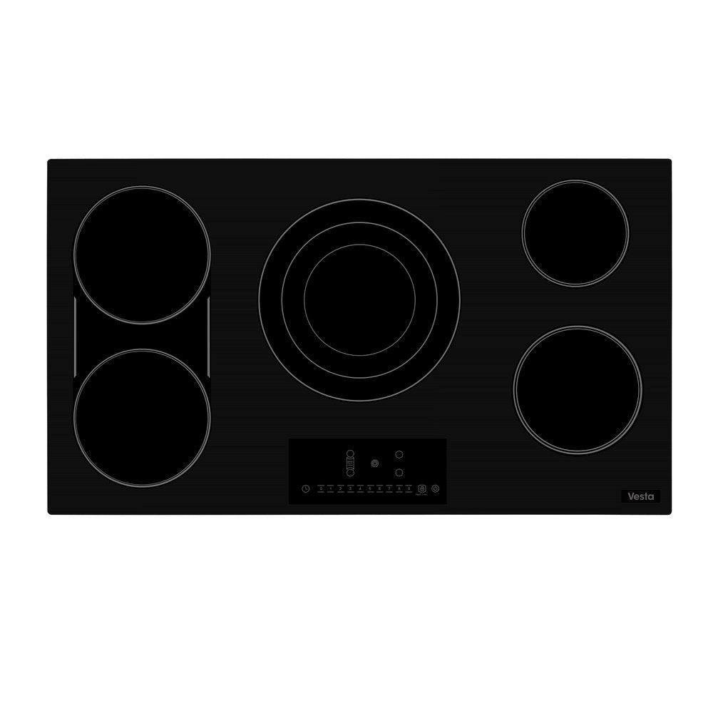 VestaMaine 36" Electric Ceramic Cooktop with Bridge Element