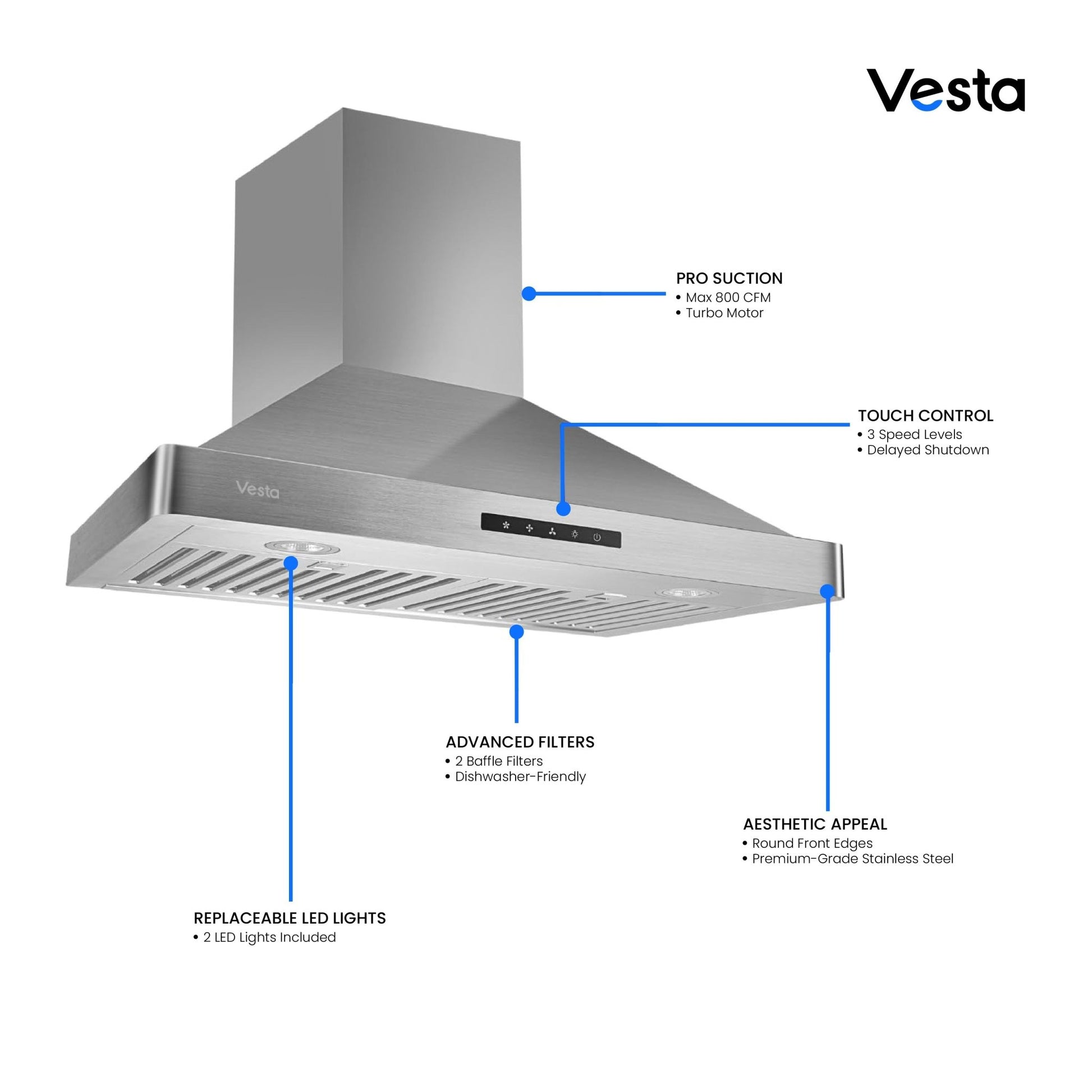VestaMilan 30" | Silver