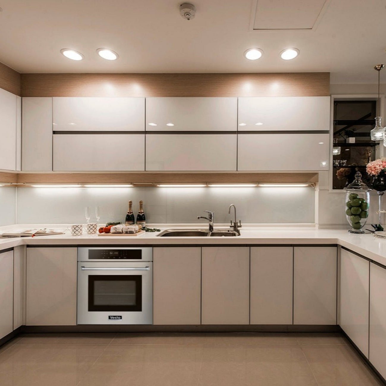 VestaMontana 30" Electric Built - In Wall Oven | Silver