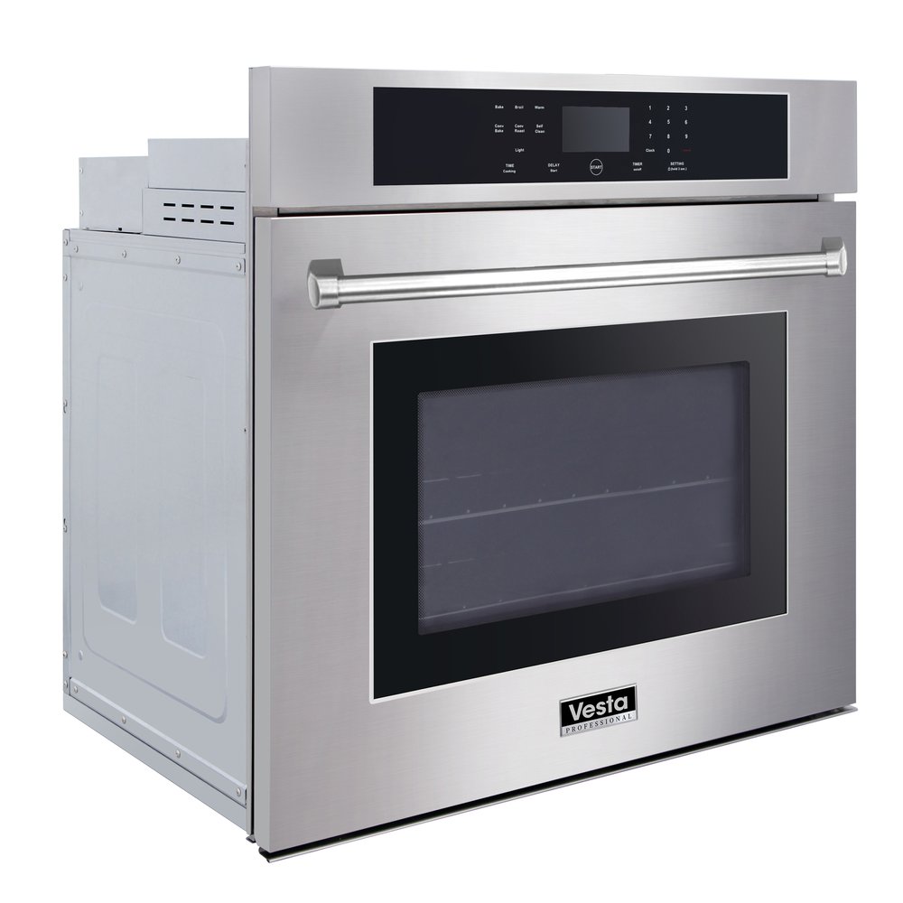 VestaMontana 30" Electric Built - In Wall Oven | Silver