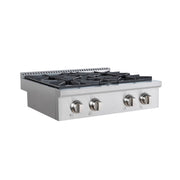 VestaQuebec 30" Rangetop | Silver