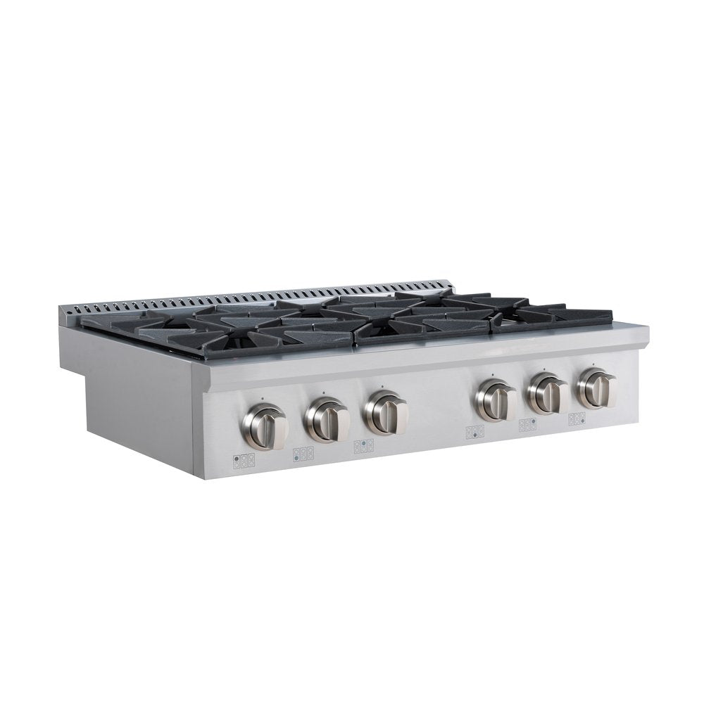 VestaQuebec 36" Rangetop | Silver