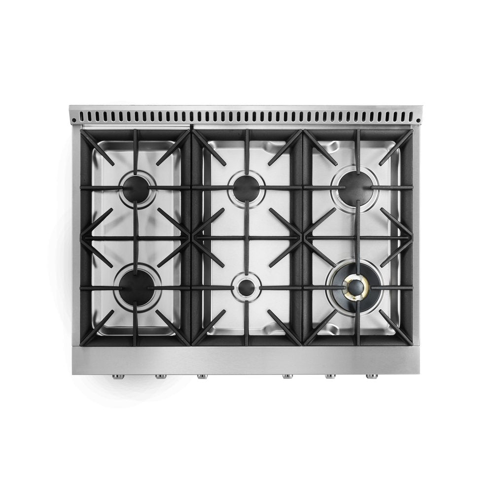 VestaQuebec 36" Rangetop | Silver