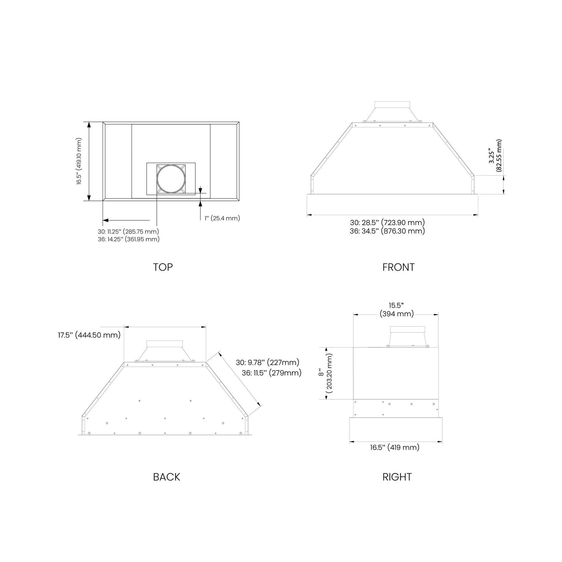 VestaVancouver 30" | Silver