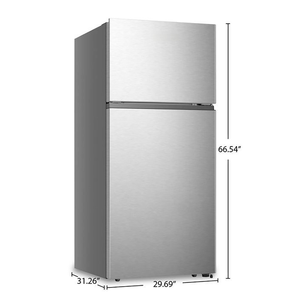 VestaWhitehorse 30" Stainless Steel Refrigerator with Top - Freezer