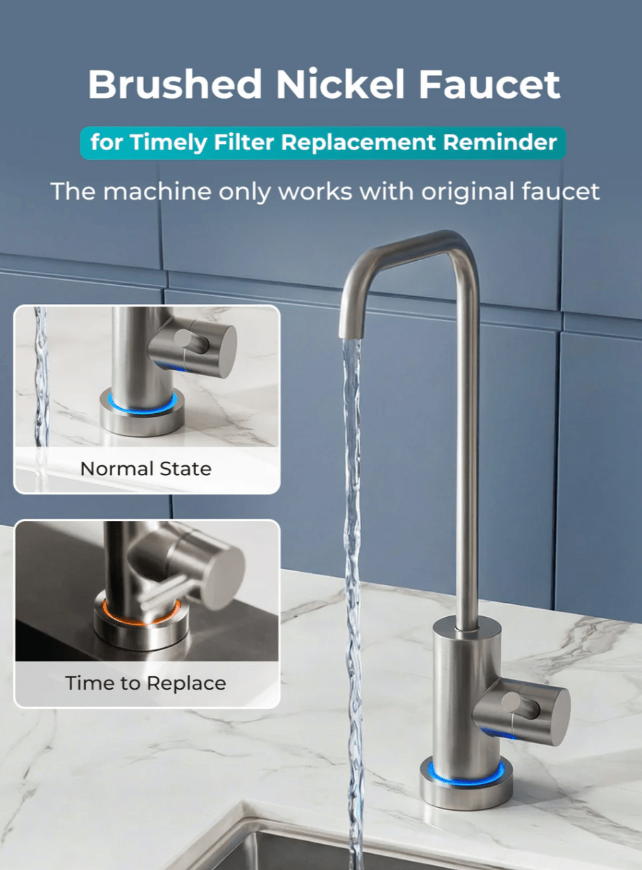VortexVortex 8 Tankless Under Sink Reverse Osmosis Water Purifier With Extra PCB Filter