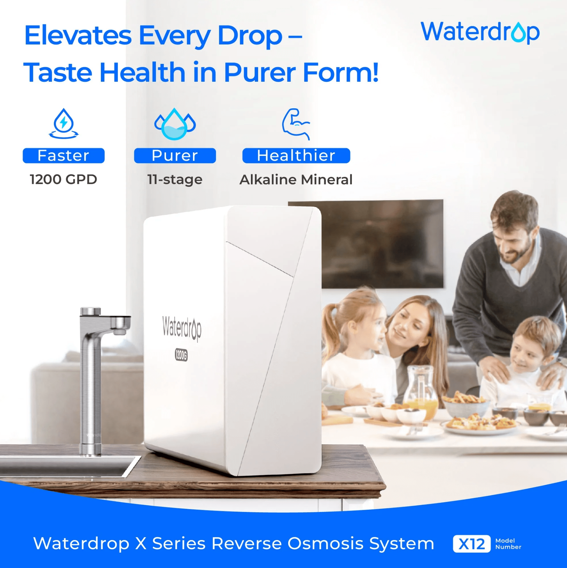 WatedropWaterdrop X Series Reverse Osmosis System, X12