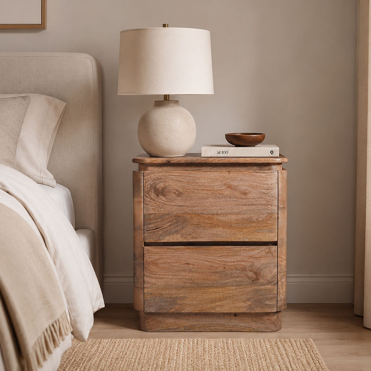 WorldwideAkhila 2 Drawer Accent Table