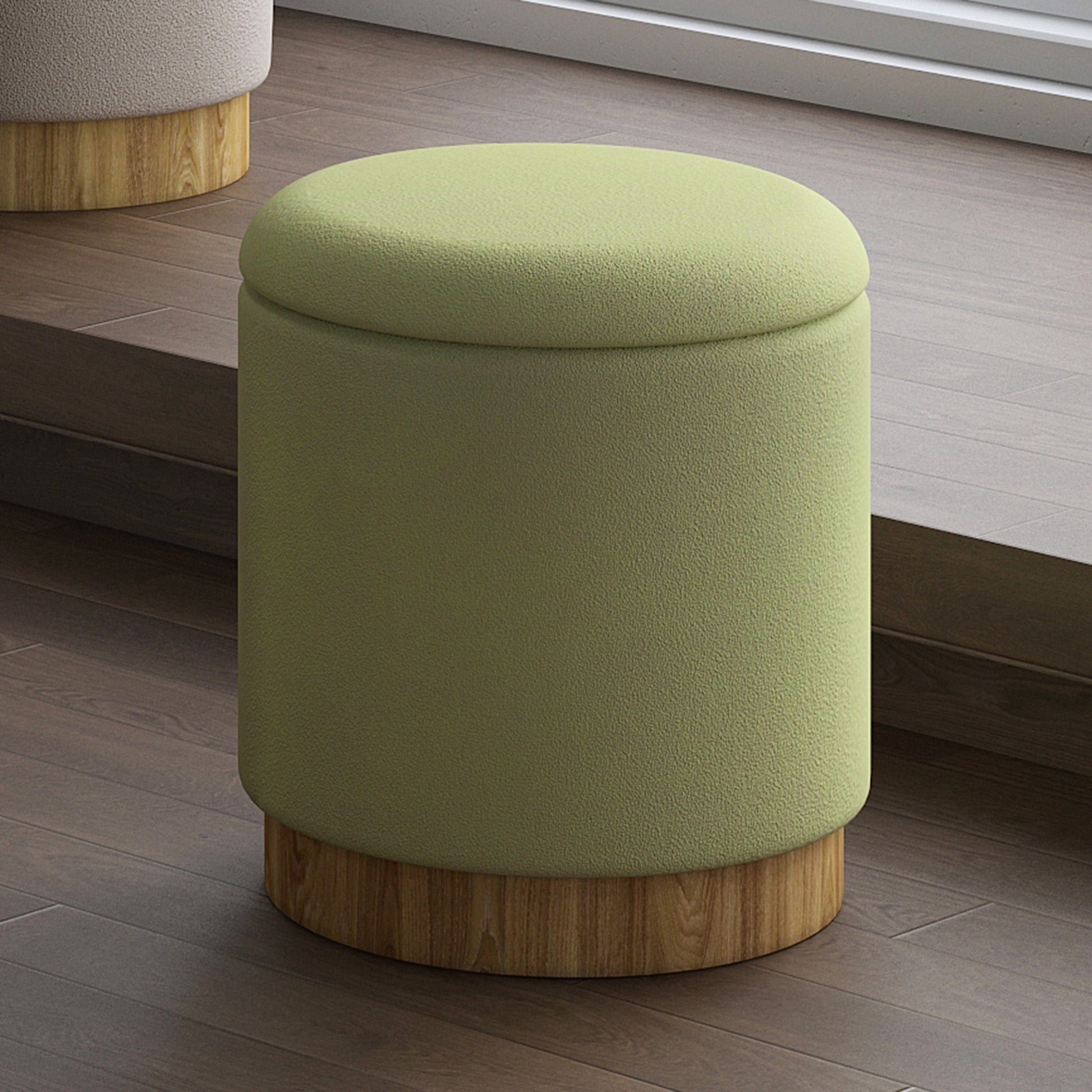 WorldwideALYA - STORAGE OTTOMAN - SAGE