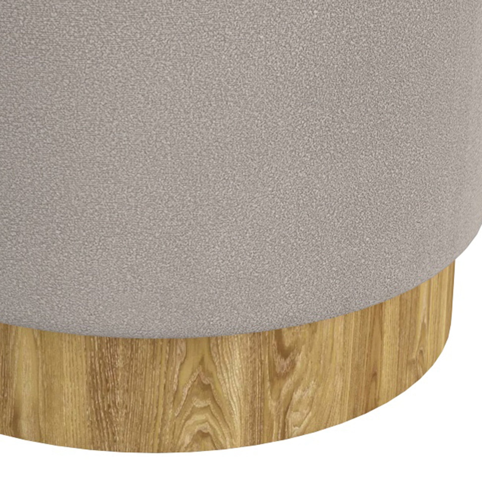 WorldwideALYA - STORAGE OTTOMAN - WARM GREY