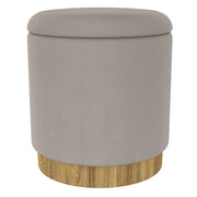 WorldwideALYA - STORAGE OTTOMAN - WARM GREY