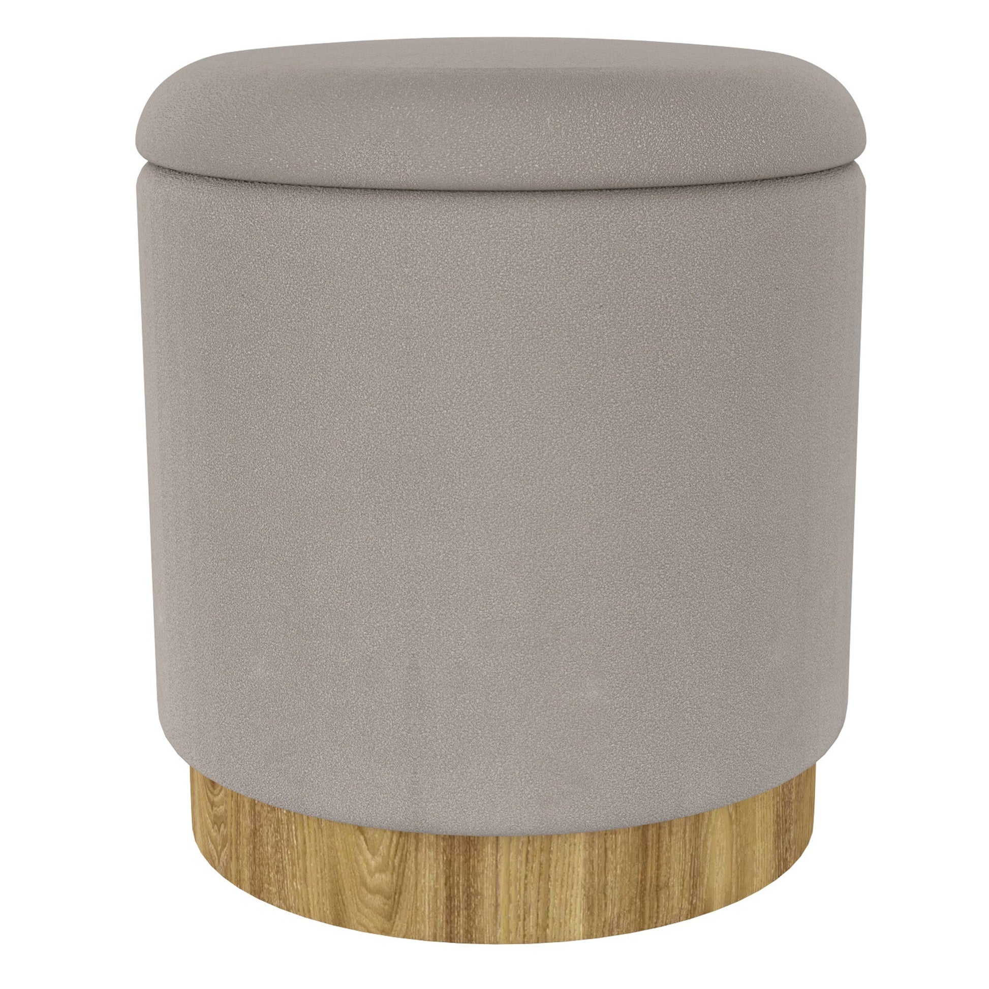 WorldwideALYA - STORAGE OTTOMAN - WARM GREY
