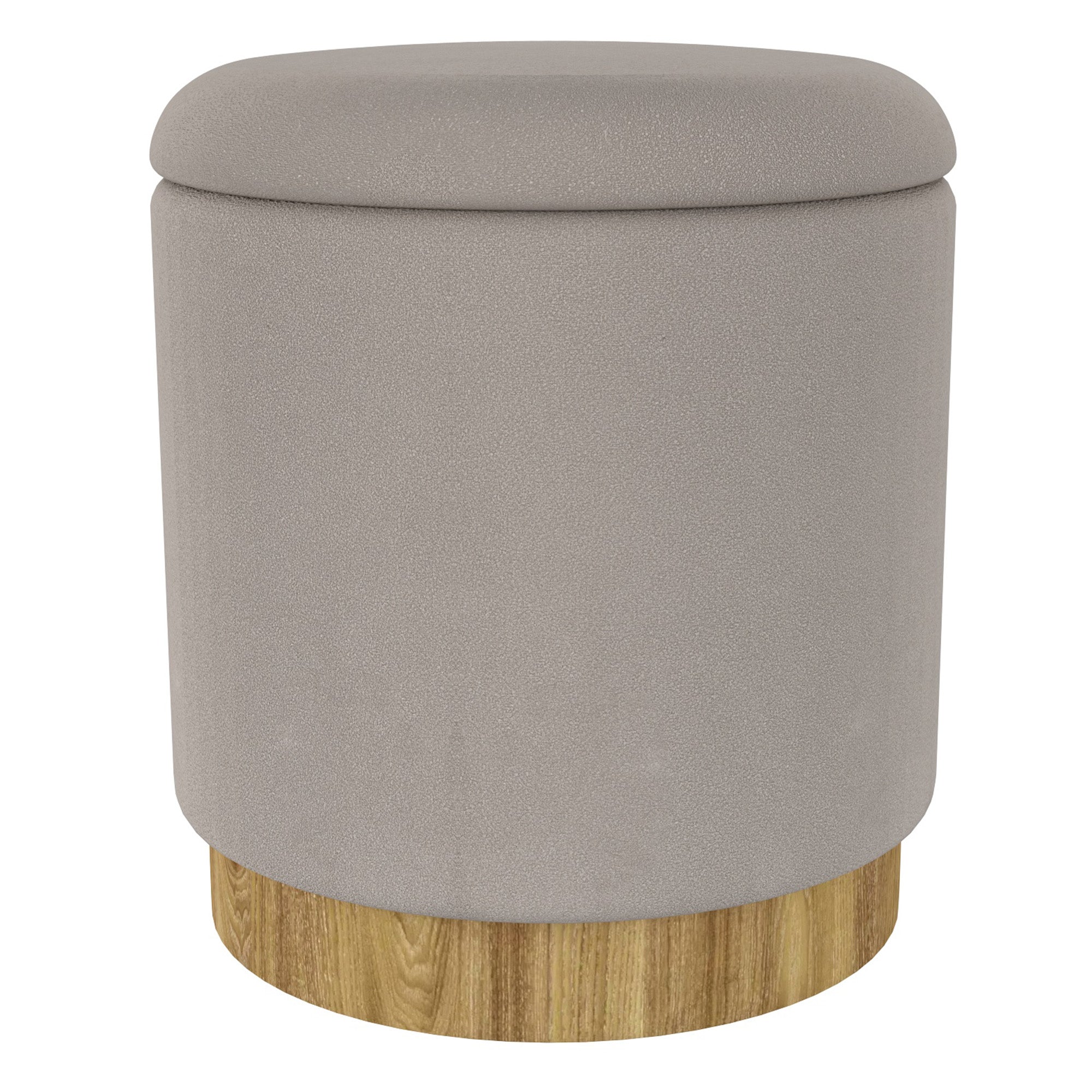 WorldwideALYA - STORAGE OTTOMAN - WARM GREY
