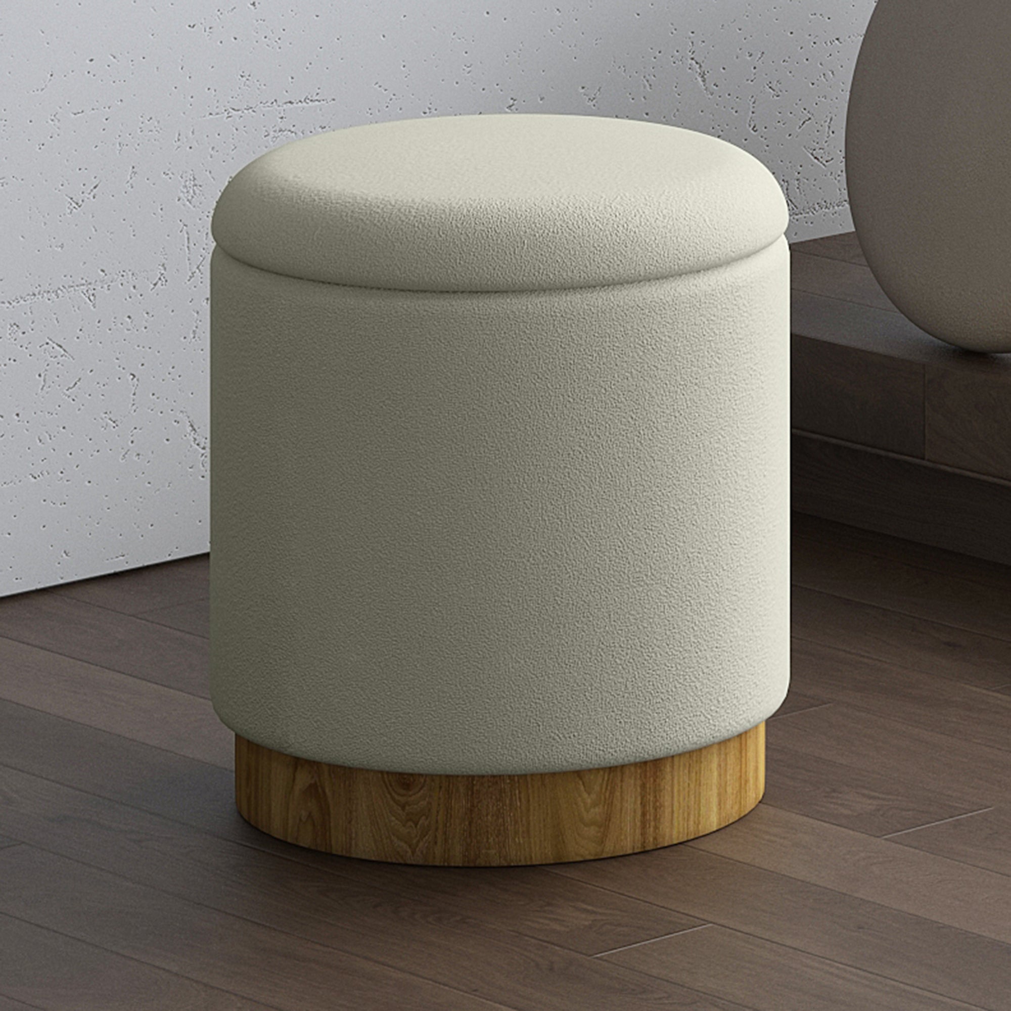 WorldwideALYA - STORAGE OTTOMAN - WHITE