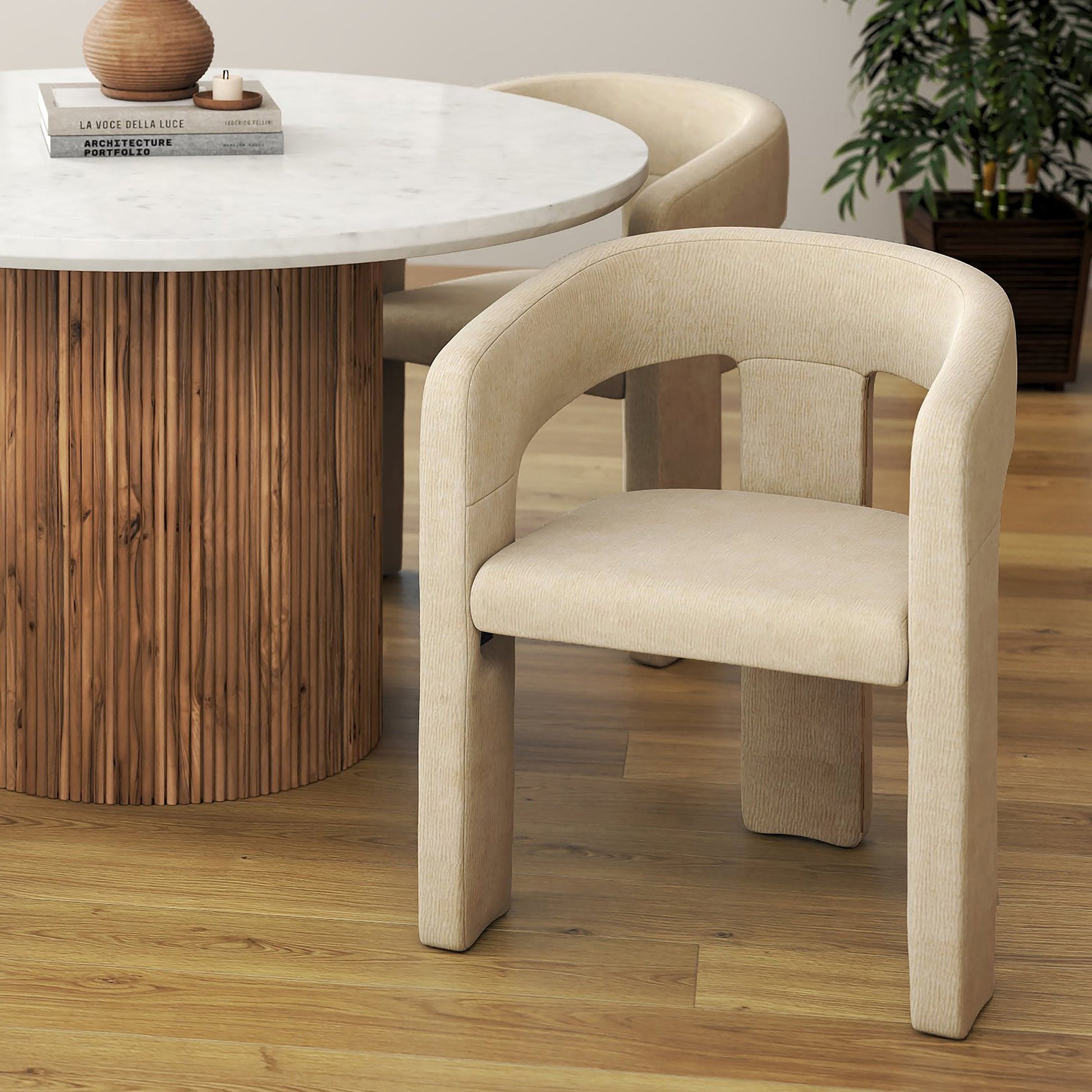 WorldwideAMARA - DINING CHAIR - BEIGE