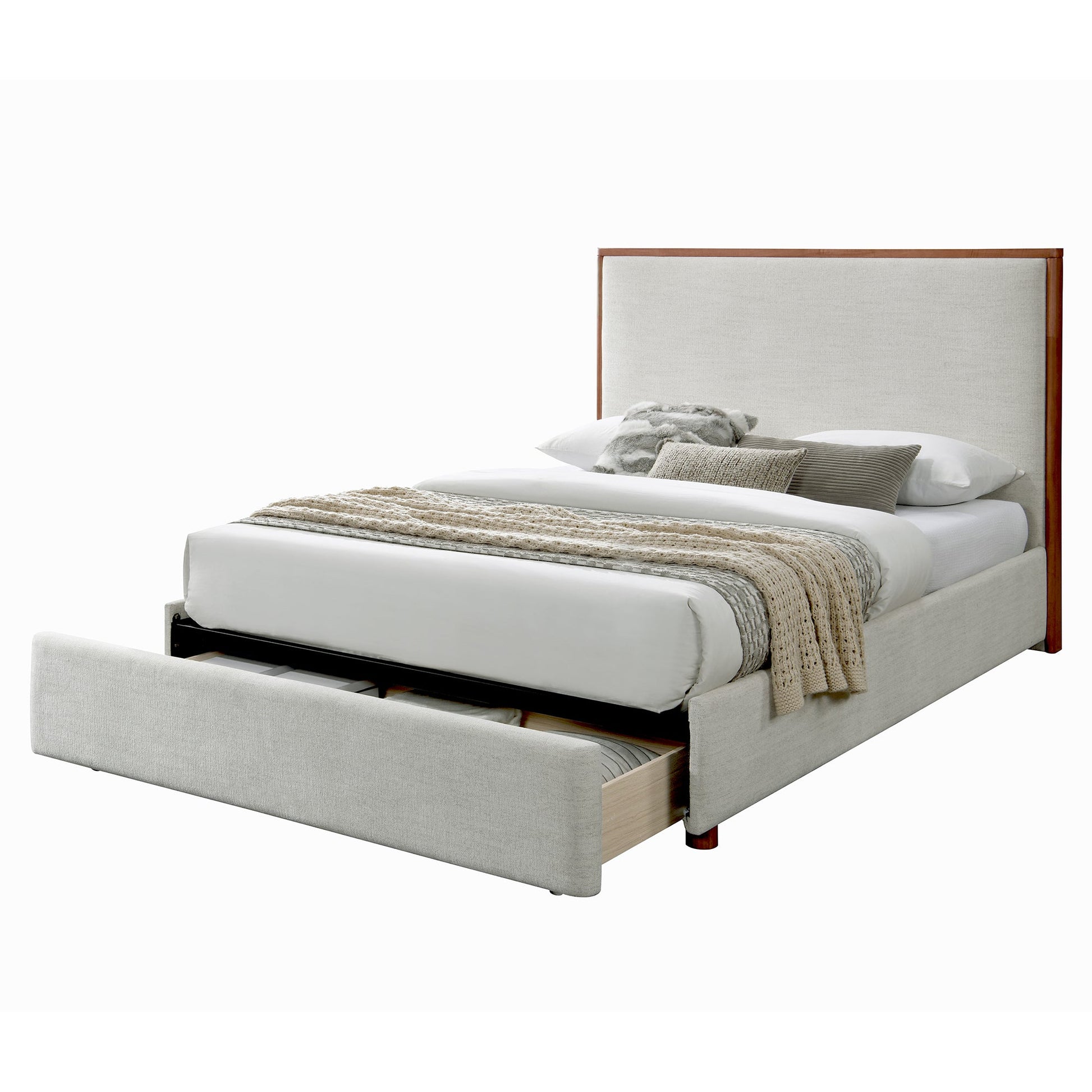 WorldwideANDOVER - 60" PLATFORM BED w/DRAWER - OAT