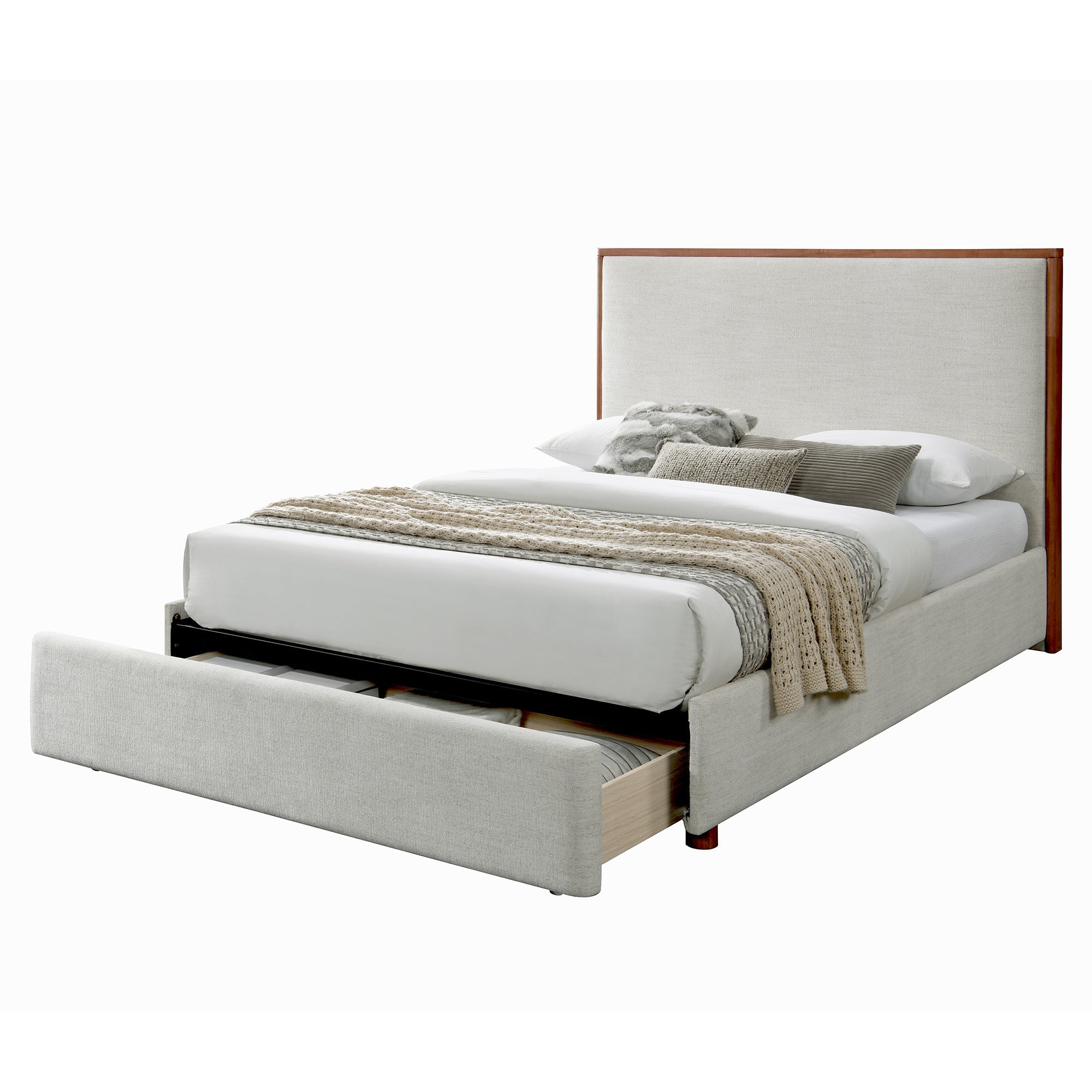 WorldwideANDOVER - 60" PLATFORM BED w/DRAWER - OAT