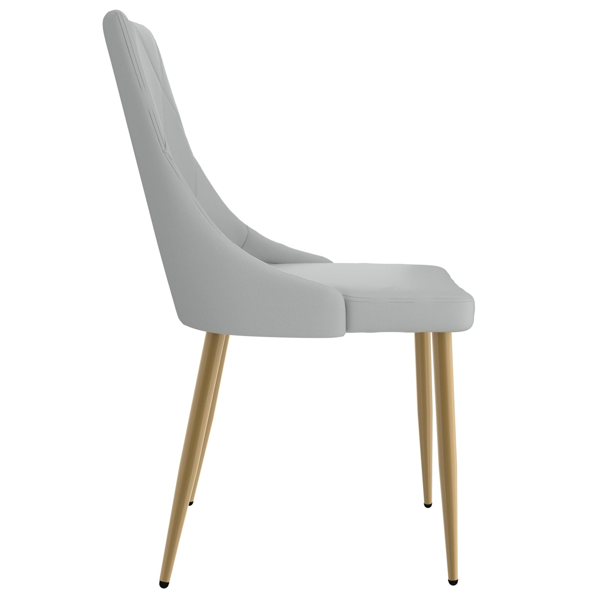 WorldwideANTOINE - SIDE CHAIR - LIGHT GREY