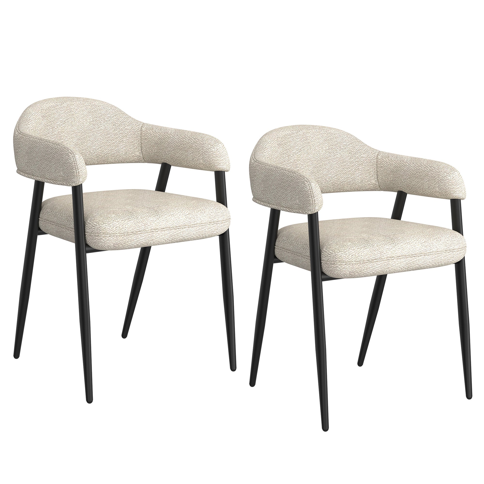 WorldwideARCHER - SIDE CHAIR - BEIGE