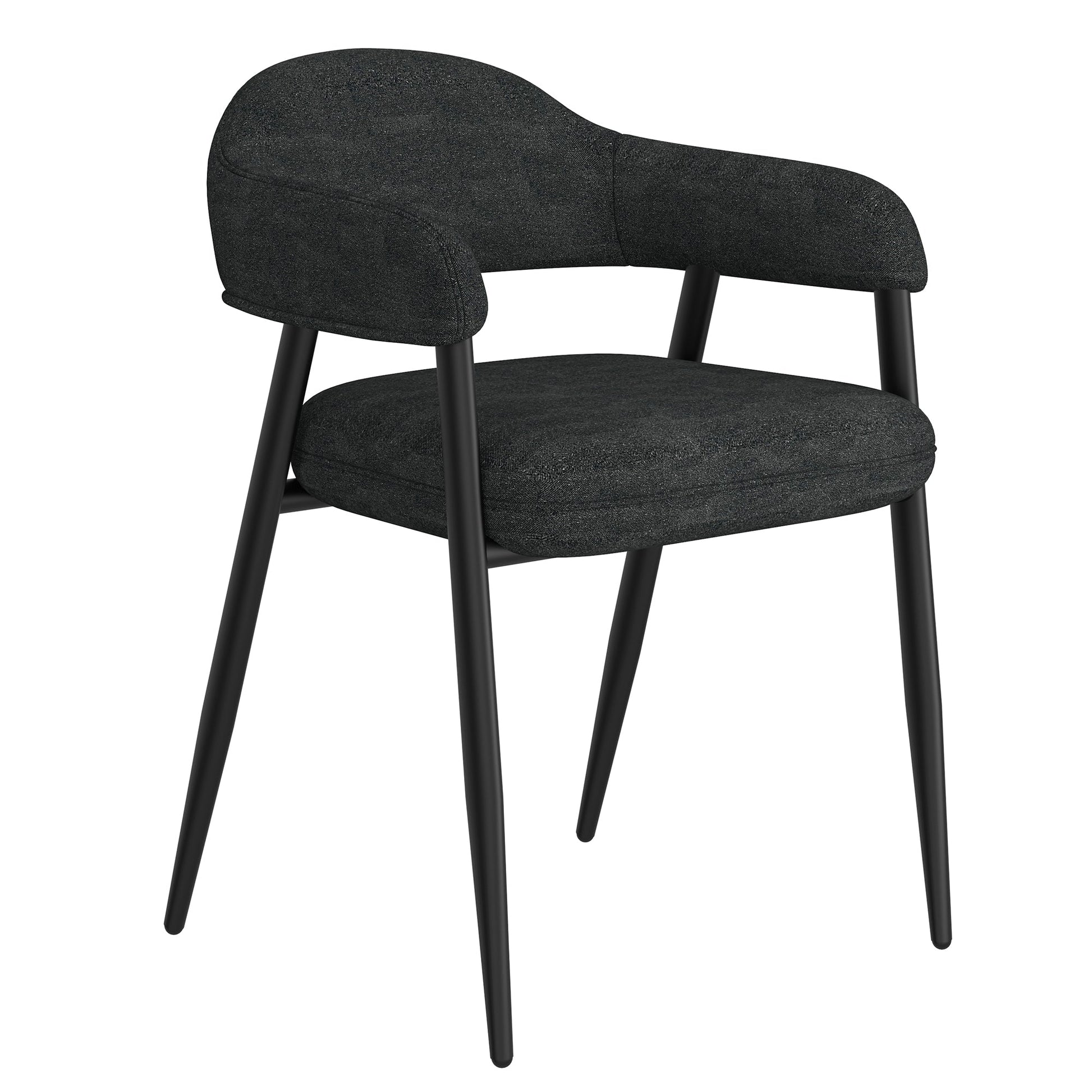 WorldwideARCHER - SIDE CHAIR - CHARCOAL